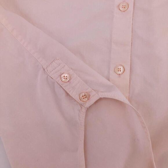 90s pale pink button up shirt 1990s vintage - Picture 4 of 4
